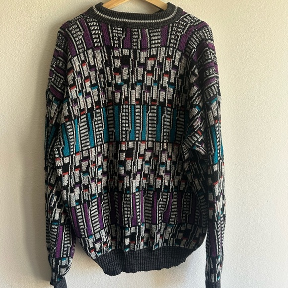 Geometric Patterned Sweater - Multicolor - Picture 3 of 3